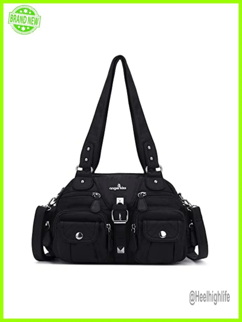Ultra Soft PU Leather Hobo Crossbody Bag with Removable Strap